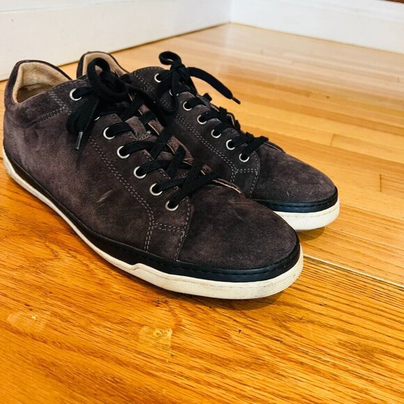 Allen Edmonds Mens Porter Derby Sneaker Size 11 D Grey Suede Lace Up Shoe - Picture 3 of 16